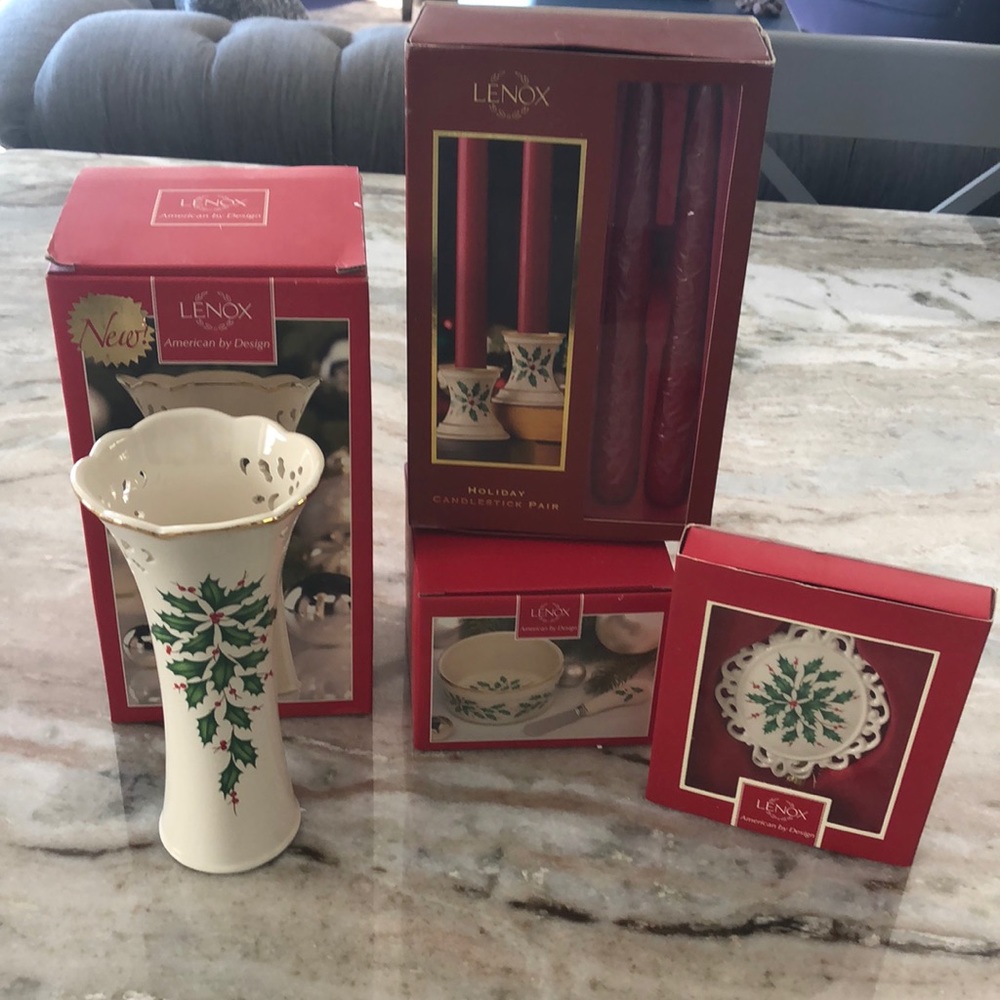 Brand new LENOX Holiday set